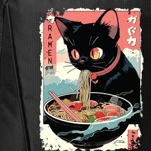 Cat Ramen Noodle Japanese Anime Manga Ramen Kawaii Cat City Backpack