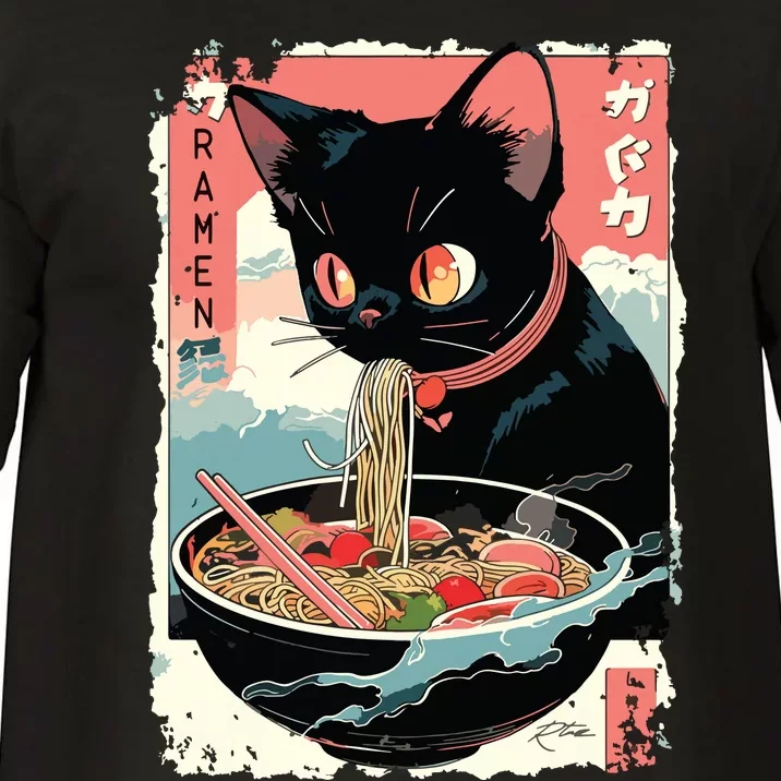 Cat Ramen Noodle Japanese Anime Manga Ramen Kawaii Cat Comfort Colors T-Shirt