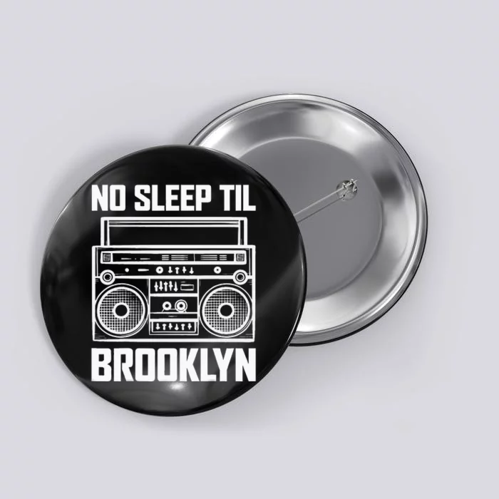 Cool Retro No Sleep Til Brooklyn Old School Portable Stereo Button