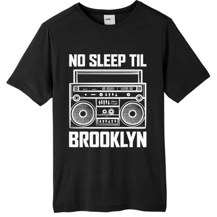 Cool Retro No Sleep Til Brooklyn Old School Portable Stereo ChromaSoft Performance T-Shirt