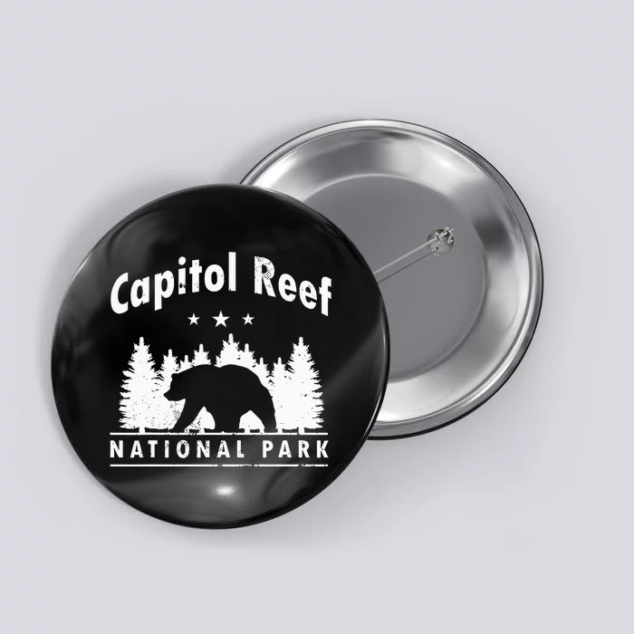 Capitol Reef National Park Bear Souvenir Us Park Button