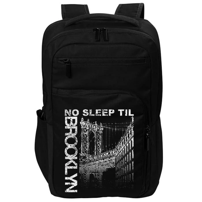 Cool Retro No Sleep Til Brooklyn Old School Portable Stereo Impact Tech Backpack