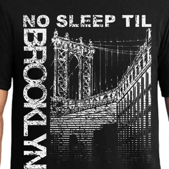 Cool Retro No Sleep Til Brooklyn Old School Portable Stereo Pajama Set