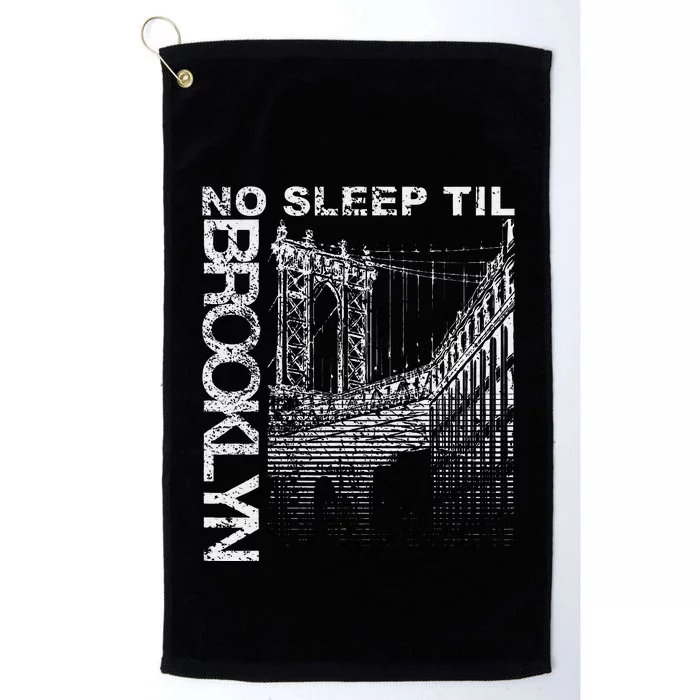 Cool Retro No Sleep Til Brooklyn Old School Portable Stereo Platinum Collection Golf Towel