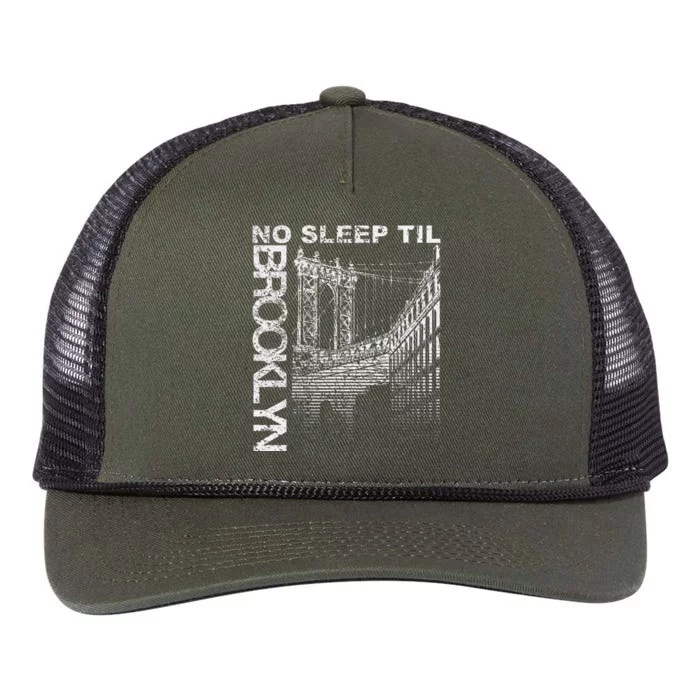 Cool Retro No Sleep Til Brooklyn Old School Portable Stereo Retro Rope Trucker Hat Cap