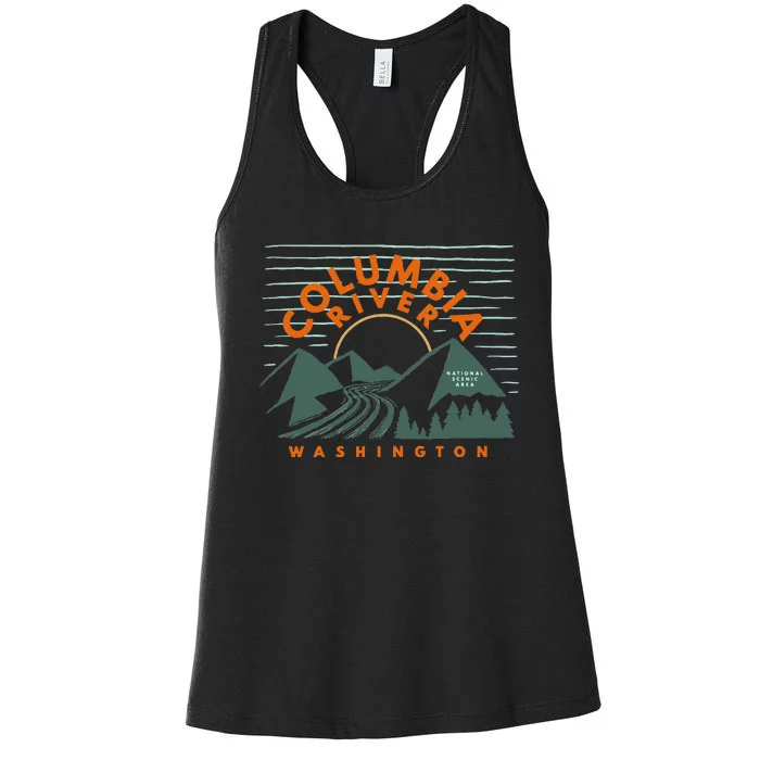 Columbia River National Scenic Area Washington Columbia Women's Racerback Tank