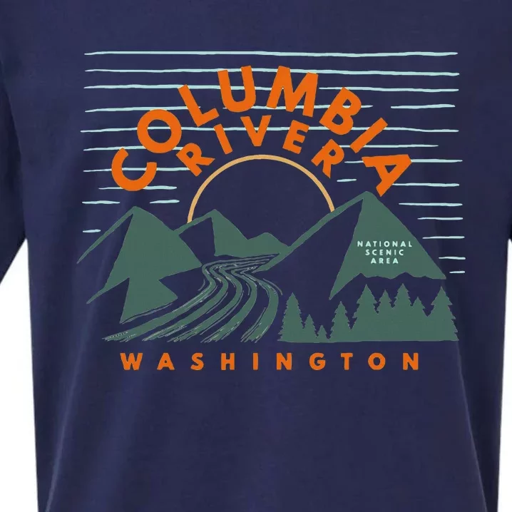 Columbia River National Scenic Area Washington Columbia Sueded Cloud Jersey T-Shirt