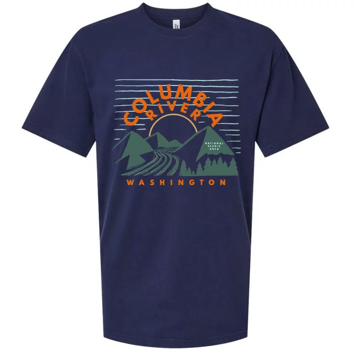 Columbia River National Scenic Area Washington Columbia Sueded Cloud Jersey T-Shirt