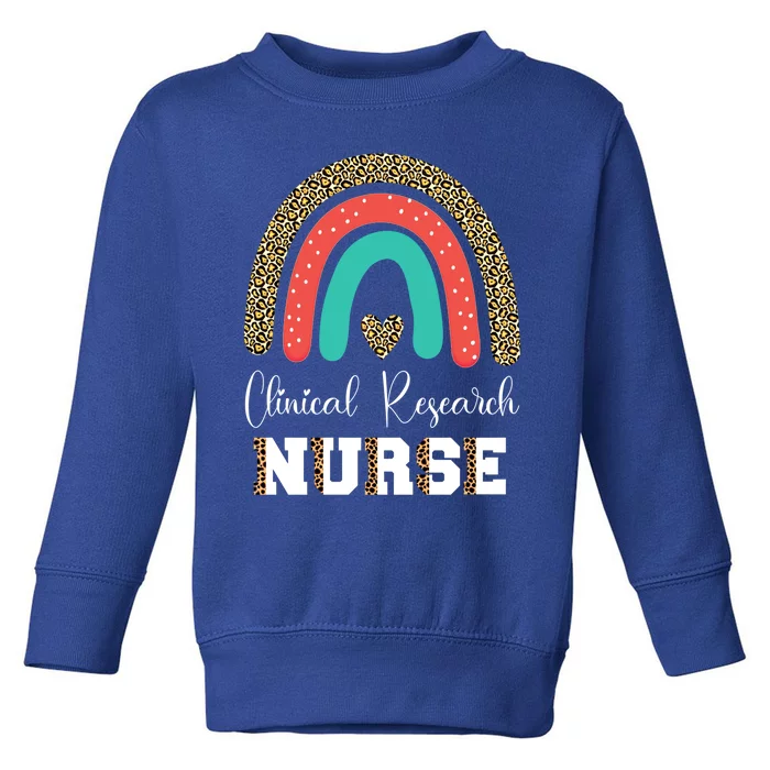 Clinical Research Nurse Leopard Nursing Graduation Gift Toddler Sweatshirt