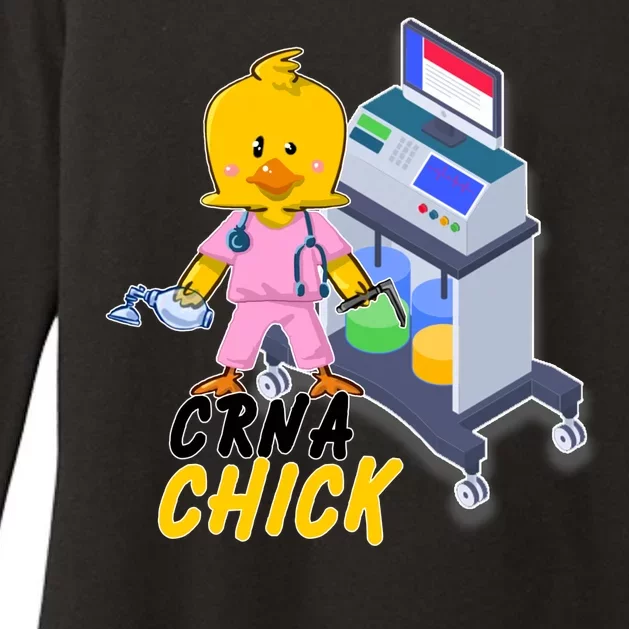 CRNA Chick Nurse Anesthetist Womens CVC Long Sleeve Shirt