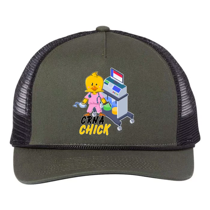 CRNA Chick Nurse Anesthetist Retro Rope Trucker Hat Cap