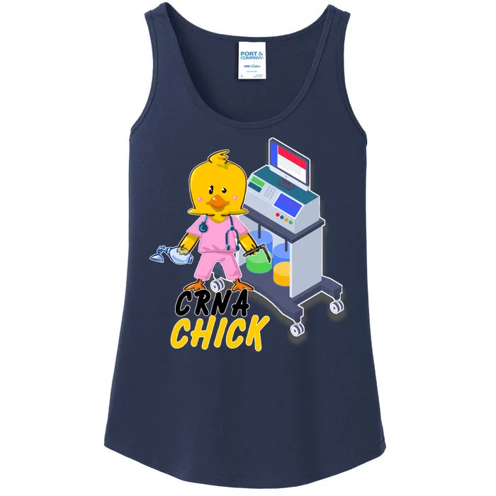 CRNA Chick Nurse Anesthetist Ladies Essential Tank