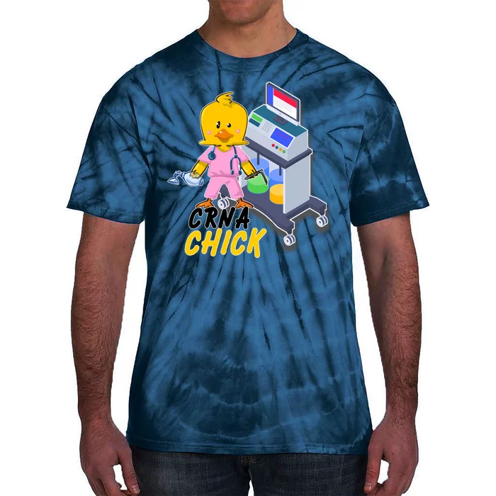 CRNA Chick Nurse Anesthetist Tie-Dye T-Shirt