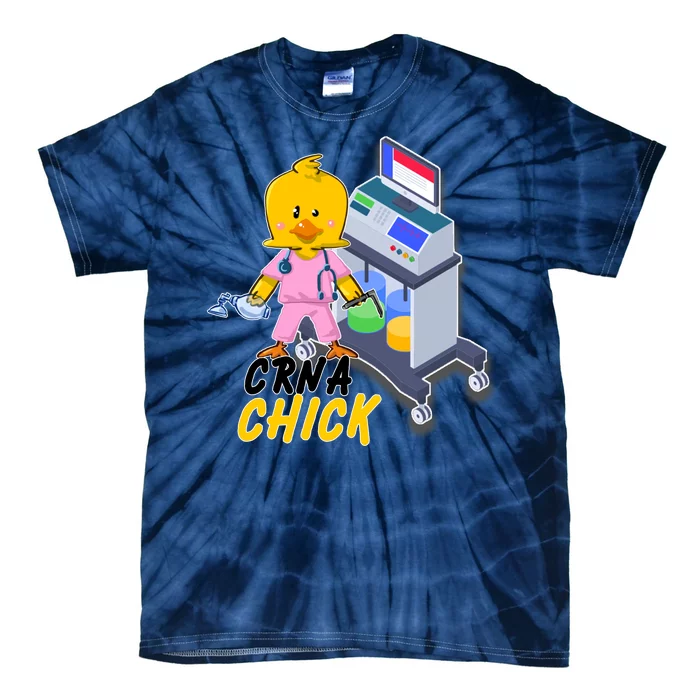 CRNA Chick Nurse Anesthetist Tie-Dye T-Shirt