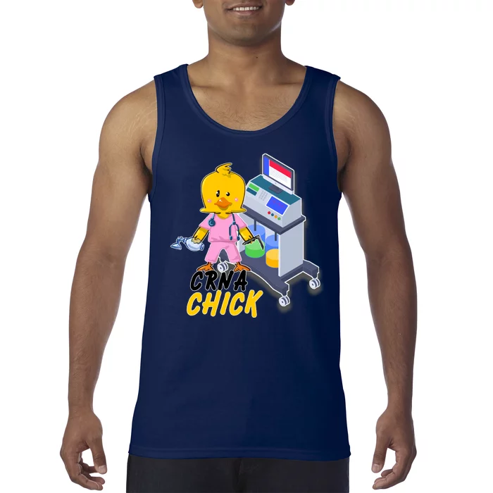 CRNA Chick Nurse Anesthetist Tank Top