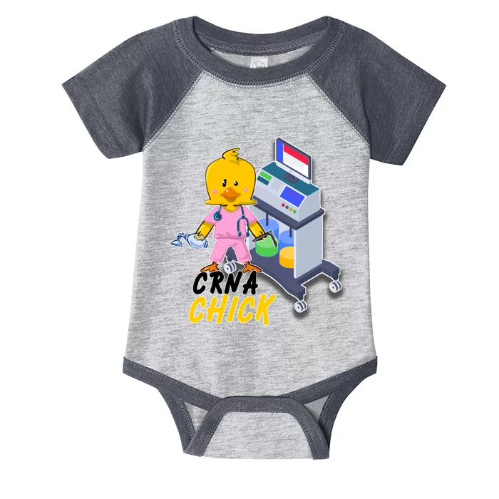 CRNA Chick Nurse Anesthetist Infant Baby Jersey Bodysuit