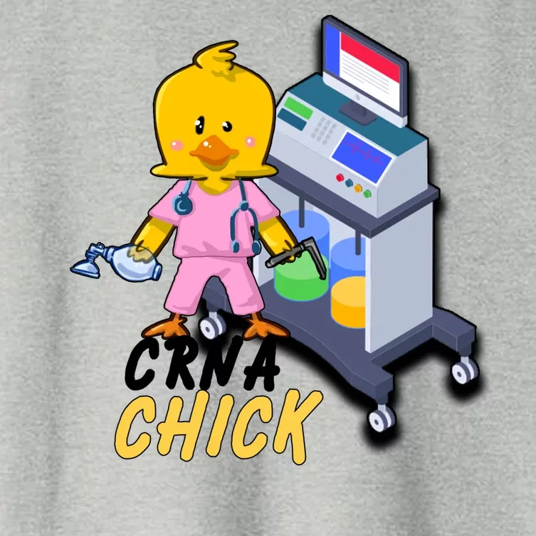 CRNA Chick Nurse Anesthetist Women's Crop Top Tee