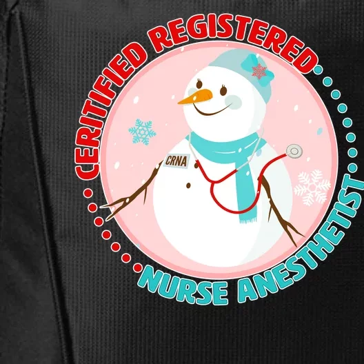 CRNA Snowlady Nurse Anesthetists City Backpack