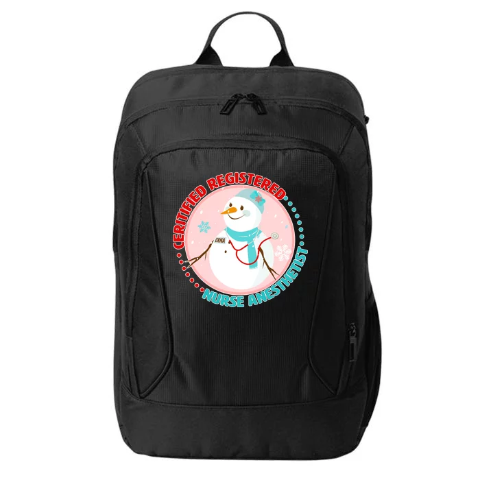 CRNA Snowlady Nurse Anesthetists City Backpack