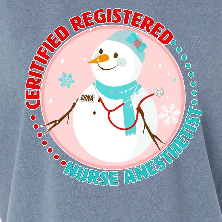 CRNA Snowlady Nurse Anesthetists Garment-Dyed Women's Muscle Tee