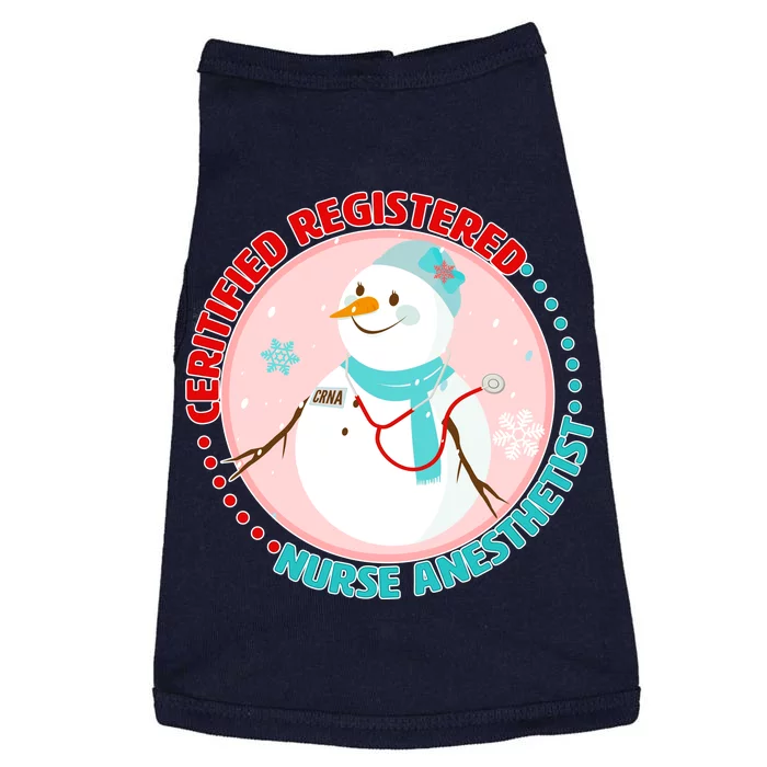 CRNA Snowlady Nurse Anesthetists Doggie Tank