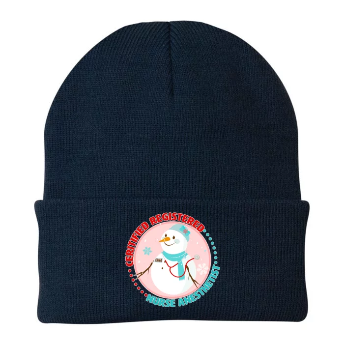 CRNA Snowlady Nurse Anesthetists Knit Cap Winter Beanie