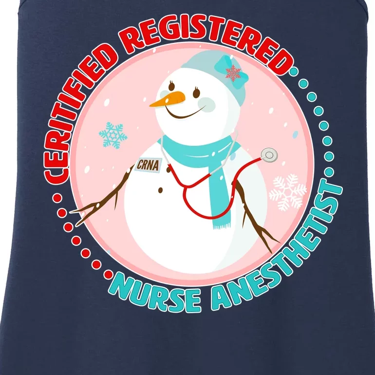 CRNA Snowlady Nurse Anesthetists Ladies Essential Tank