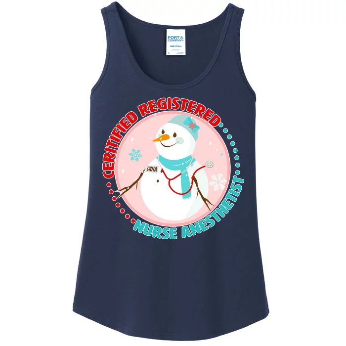 CRNA Snowlady Nurse Anesthetists Ladies Essential Tank