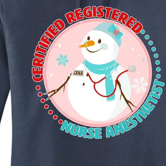 CRNA Snowlady Nurse Anesthetists Women's Pullover Hoodie