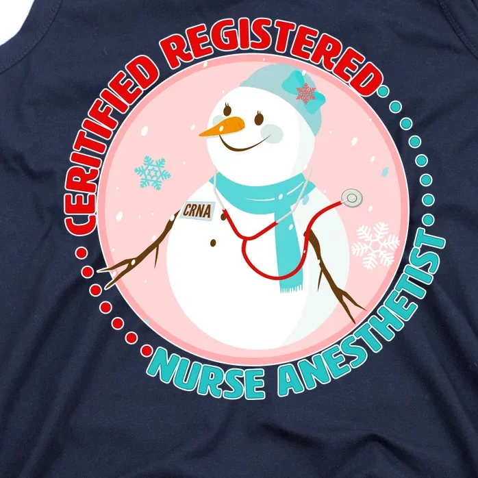 CRNA Snowlady Nurse Anesthetists Tank Top