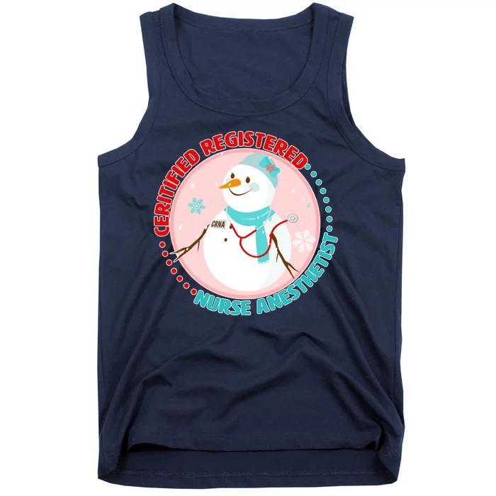 CRNA Snowlady Nurse Anesthetists Tank Top