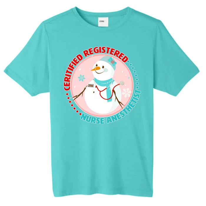 CRNA Snowlady Nurse Anesthetists ChromaSoft Performance T-Shirt