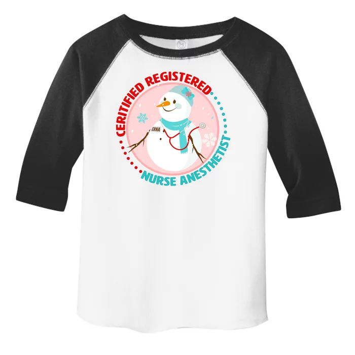 CRNA Snowlady Nurse Anesthetists Toddler Fine Jersey T-Shirt