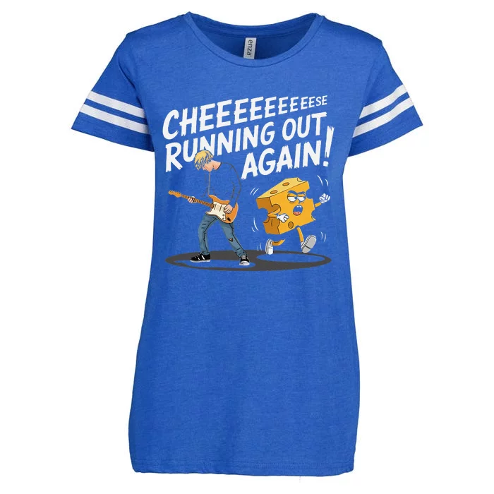 Cheese Running Out Again Enza Ladies Jersey Football T-Shirt