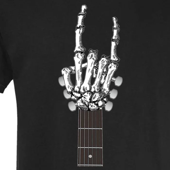 Cool Rock On Skeleton Guitar Garment-Dyed Heavyweight T-Shirt