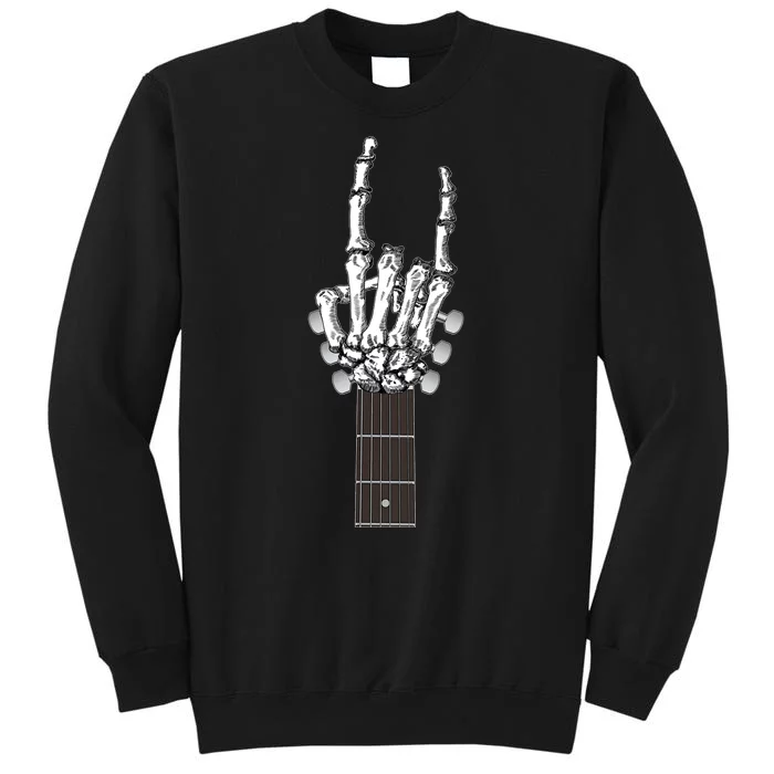 Cool Rock On Skeleton Guitar Sweatshirt