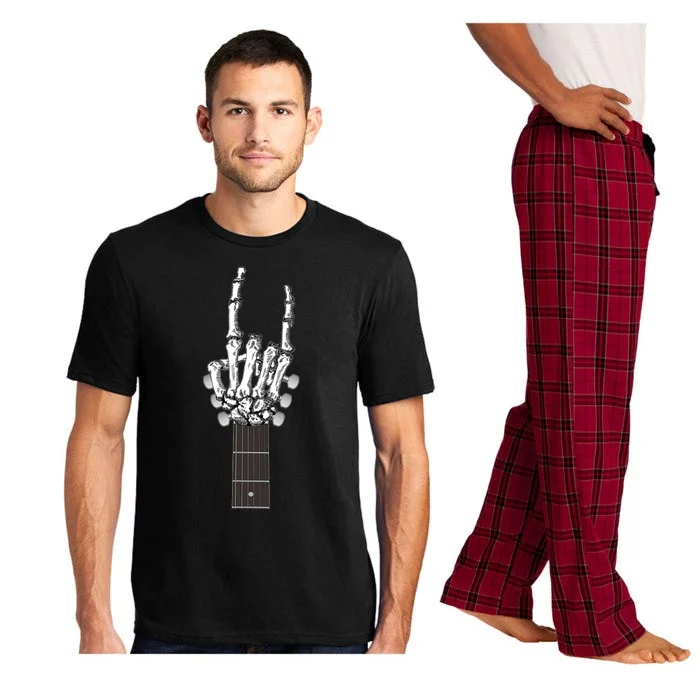 Cool Rock On Skeleton Guitar Pajama Set