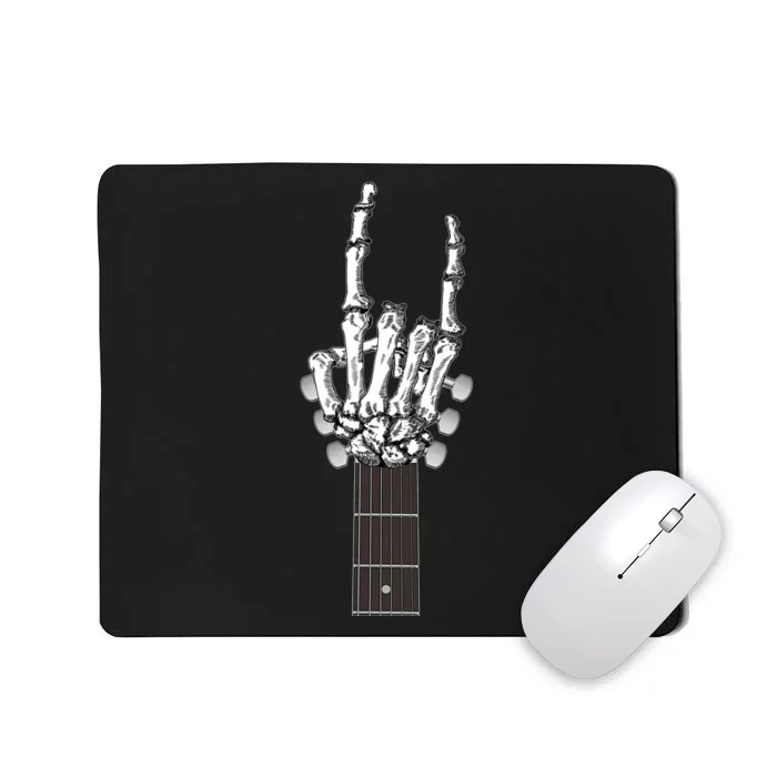 Cool Rock On Skeleton Guitar Mousepad