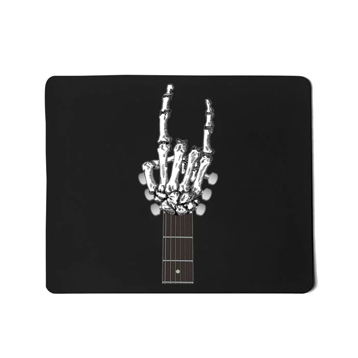 Cool Rock On Skeleton Guitar Mousepad