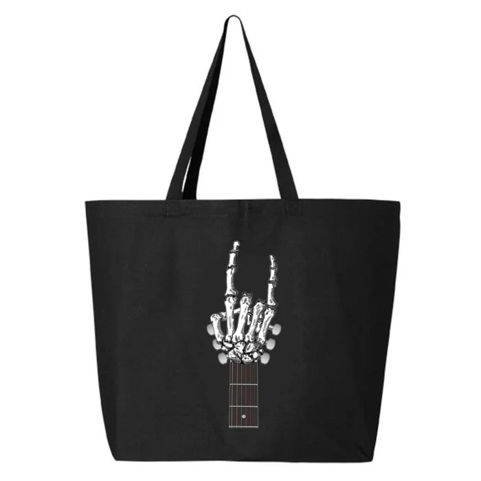 Cool Rock On Skeleton Guitar 25L Jumbo Tote