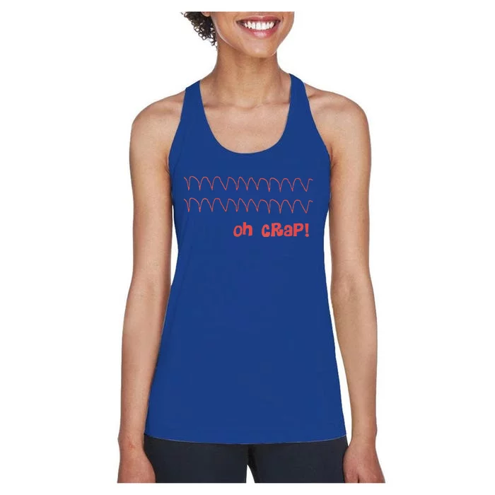 Cardiac Rhythm Oh Crap Nurse Women's Racerback Tank