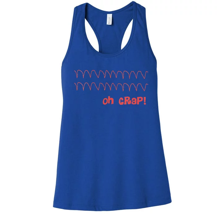 Cardiac Rhythm Oh Crap Nurse Women's Racerback Tank