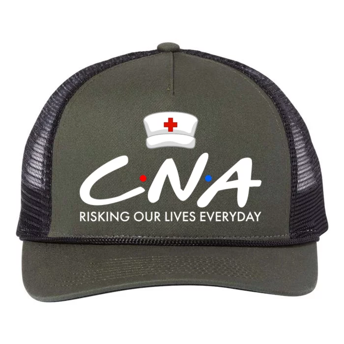 CNA Risking Our Lives Everyday Retro Rope Trucker Hat Cap