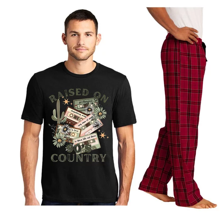 Country Raised On 90’S Country Music 90s Mixtapes Pajama Set