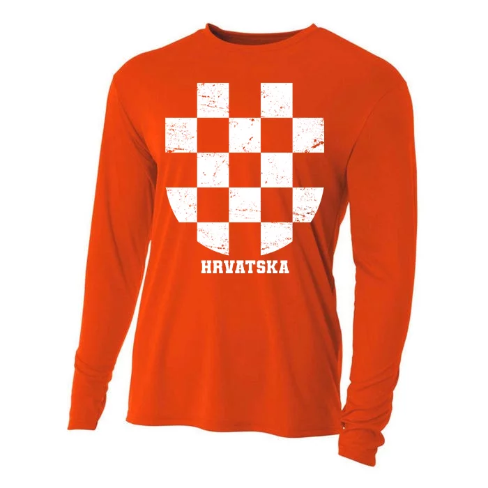 Croatia HRVATSKA Team Jersey Cooling Performance Long Sleeve Crew