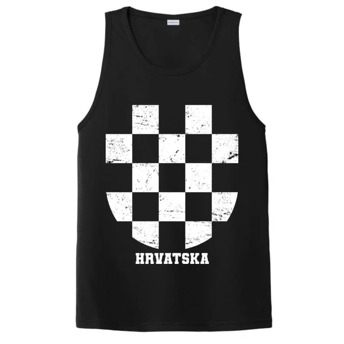 Croatia HRVATSKA Team Jersey Performance Tank