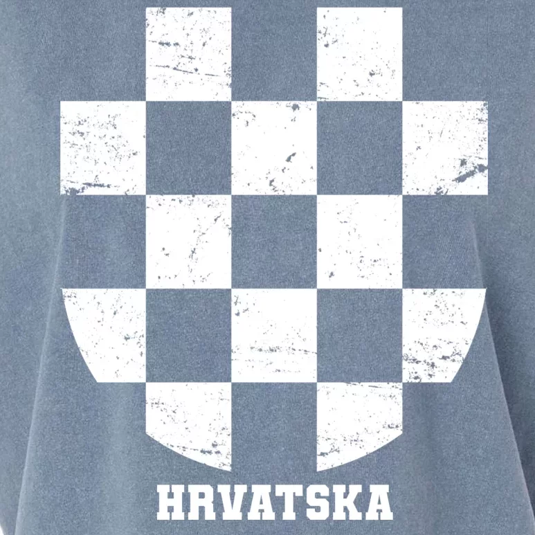 Croatia HRVATSKA Team Jersey Garment-Dyed Women's Muscle Tee