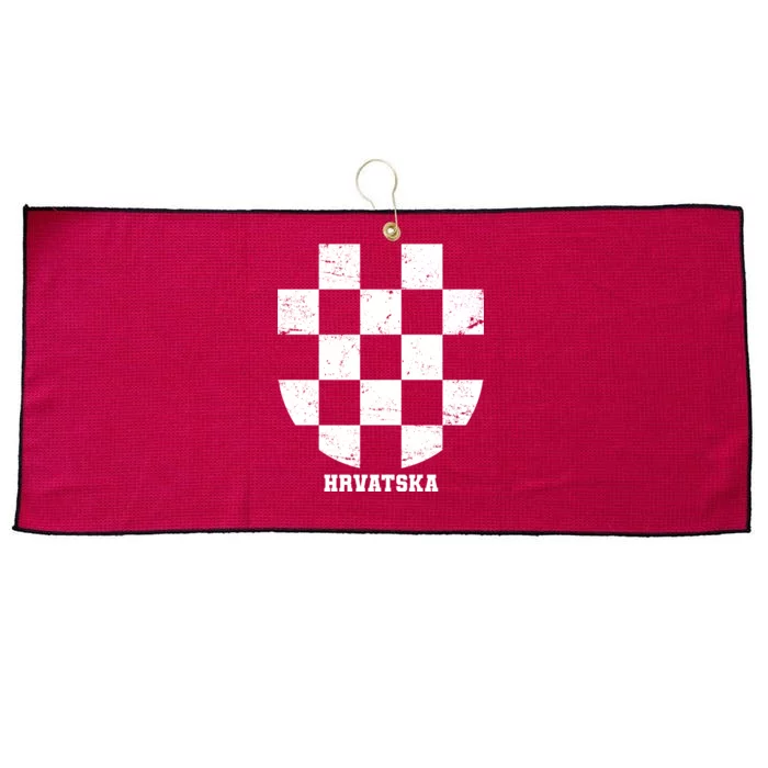 Croatia HRVATSKA Team Jersey Large Microfiber Waffle Golf Towel