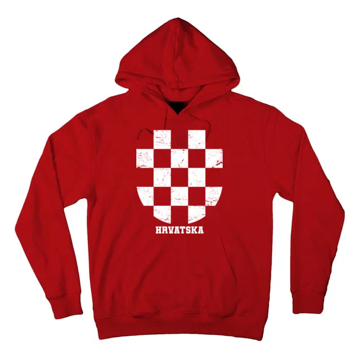 Croatia HRVATSKA Team Jersey Tall Hoodie