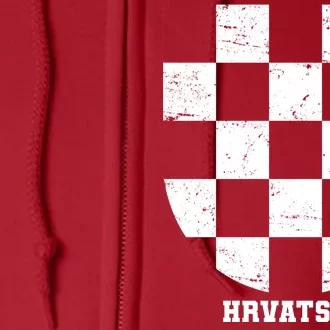 Croatia HRVATSKA Team Jersey Full Zip Hoodie